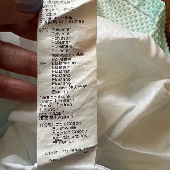 Tartine et Chocolat White and Turquoise Occasion Dress - Picture 9 of 9